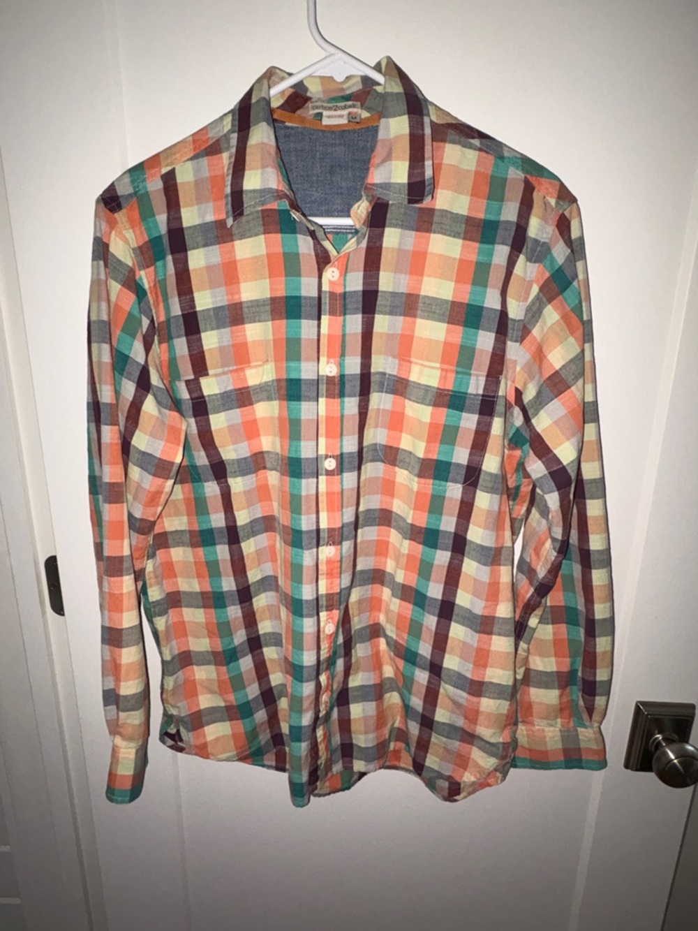 Carbon2Cobalt long sleeve check shirt men's M EUC LN